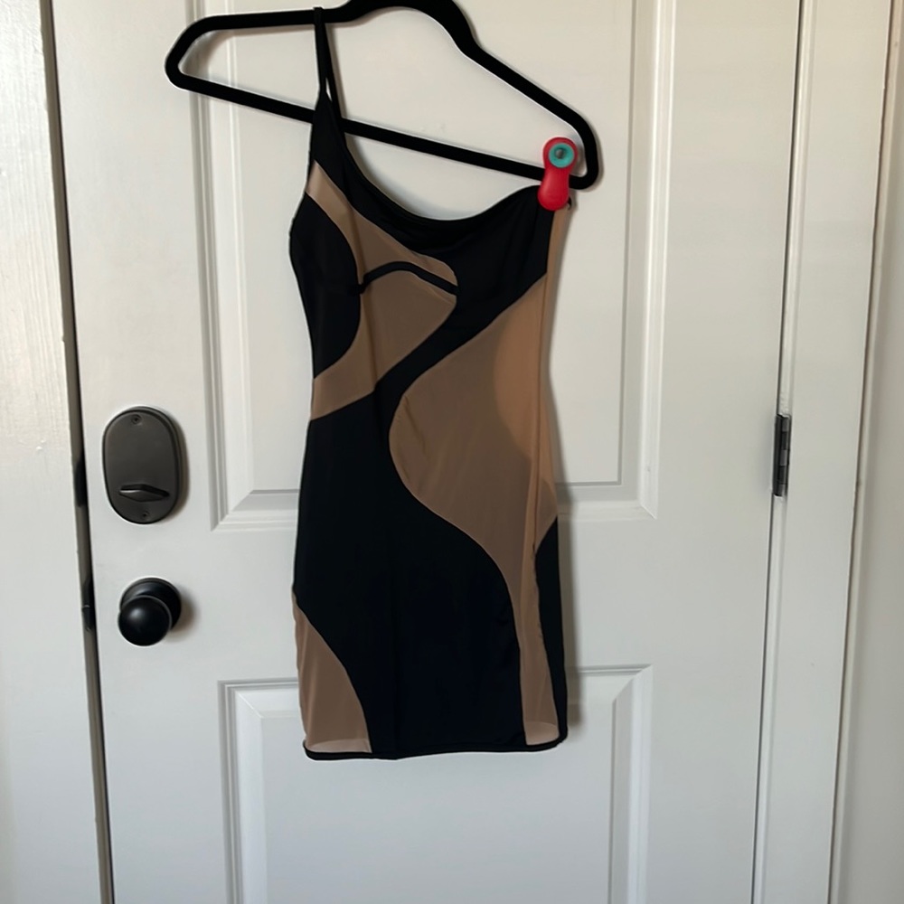 never worn!!! small mini sheer dress